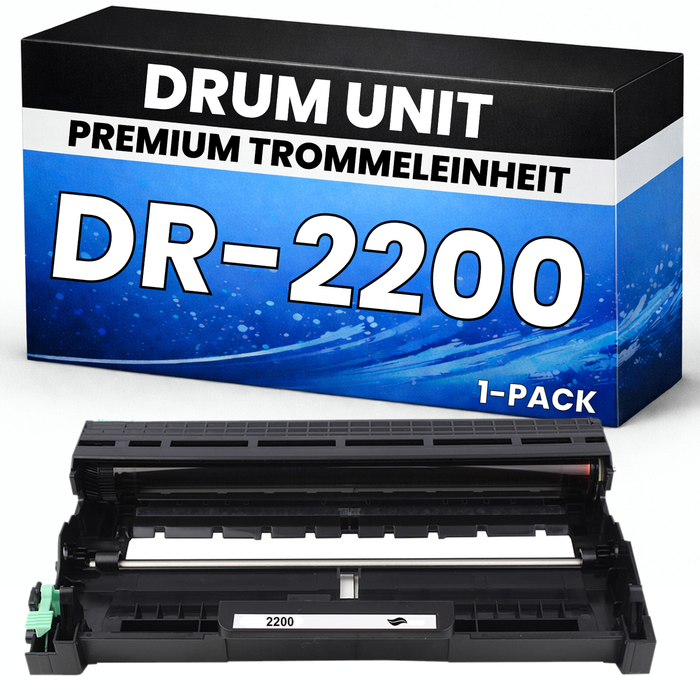2 x Trommel DR-2200 für Brother kompatibel Laser Drum DR2200 Premium Alternative HL-2135W/2220/2230/2240/2250DN/2250DNR/2270DW/2280DW MFC-7360 1590mf