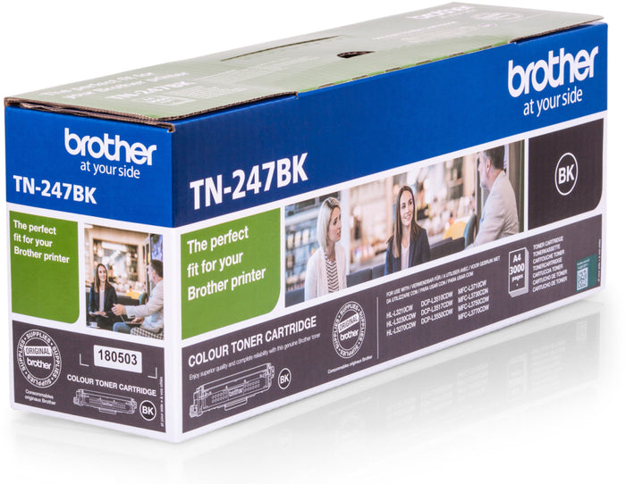Brother TN247BK / Schwarz / Original Toner XL / TN-247BK / 2300 S. TN 247