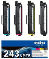 Brother Toner TN-243 4er Pack / Schwarz Gelb Cyan Magenta / MultiPack / TN243CMYK / 1.000 S. neu 4 Farben