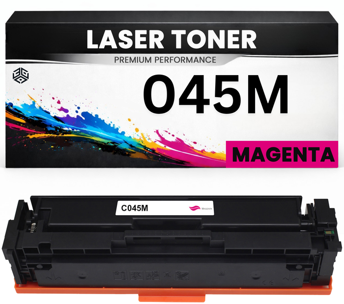 2 x Toner Cartridge 045M Magenta für Canon 1240C002 Premium Alternative Günstig i-SENSYS LBP-611Cn/613Cdw/611cn/613cdw MF-631Cn/632Cdw/633cdw LBP-613Cdw