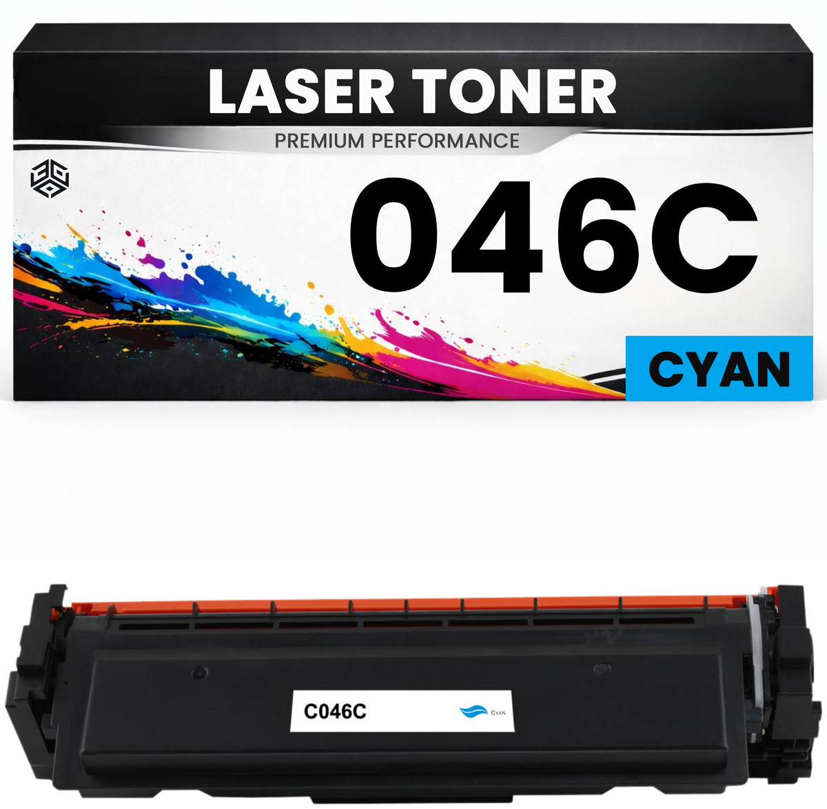 2 x Toner Cartridge 046C Cyan für Canon  046C Premium Alternative Günstig für Canon i-SENSYS LBP653Cdw, LBP654CX, MF732Cdw, MF734Cdw, MF735Cx