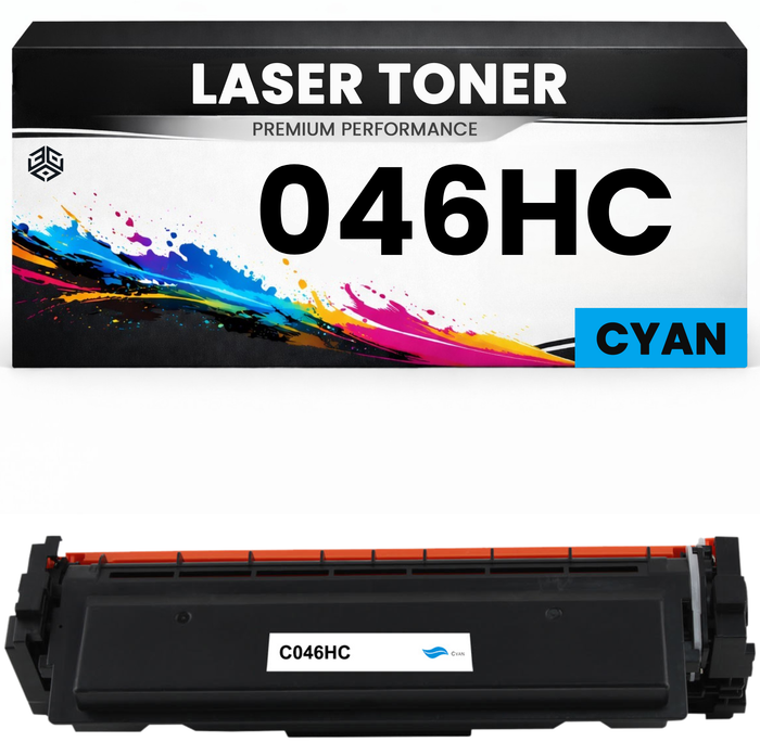 2 x Toner Cartridge 046HC Cyan für Canon kompatibel  046HC Premium Alternative NEU für Canon i-SENSYS LBP653Cdw, LBP654CX, MF732Cdw, MF734Cdw, MF735Cx