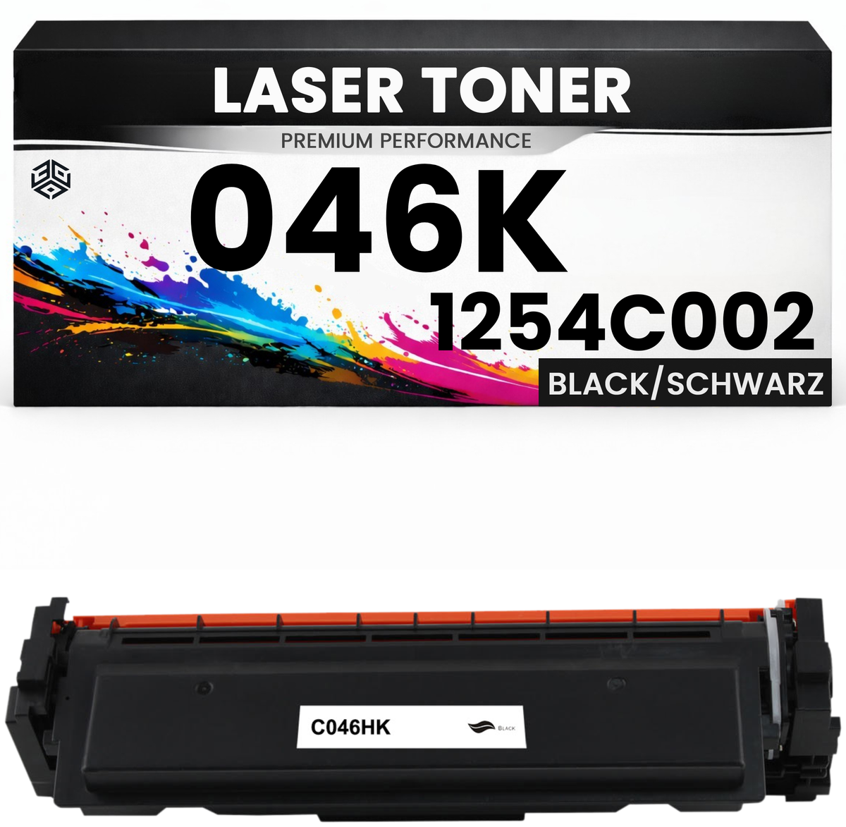 XXL Toner kompatibel für Canon Cartridge 046K / 1254C002 i-SENSYS MF732Cdw/MF734Cdw/MF735Cx i-SENSYS LBP653Cdw/LBP654Cx in Schwarz
