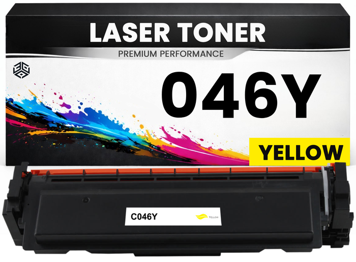 2 x Toner Cartridge 046Y Gelb für Canon  046Y Premium Alternative Günstig für Canon i-SENSYS LBP653Cdw, LBP654CX, MF732Cdw, MF734Cdw, MF735Cx