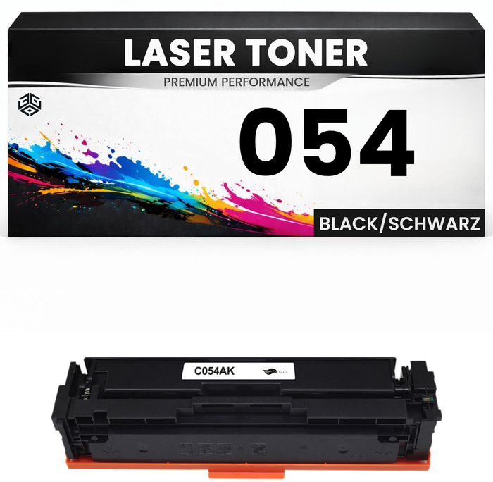 2 x Toner Cartridge 054 Black für Canon kompatibel Schwarz 054 Black wie Original für Canon LBP620 series, Color imageCLASS MF640C, MF642cdw series.