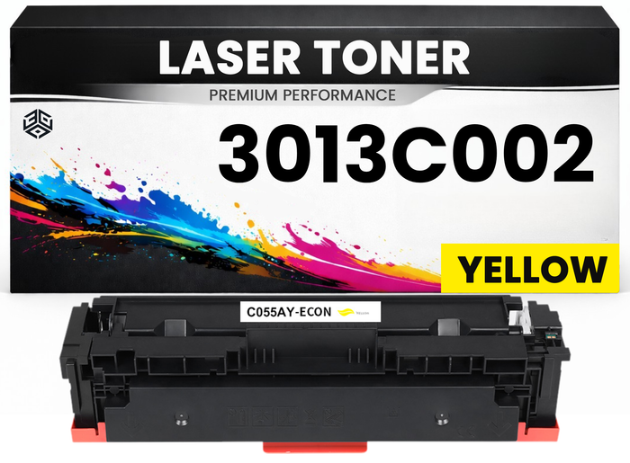 Toner kompatibel für Canon Cartridge 055 Yellow / 3013C002 imageCLASS MF742Cdw/MF744Cdw/MF746Cdw/MF746Cx/MF745CDW/MF741CDW/MF743Cdw imageCLASS LBP663CDW/LBP664CX in Gelb