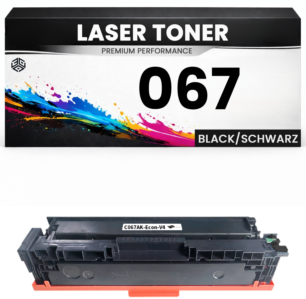 2 x Toner Cartridge 067 Black für Canon kompatibel Schwarz wie Original imageClass LBP633Cdw/632Cdw/631Cw MF651Cw/653Cdw/654Cdw/655Cdw LBP632Cdw