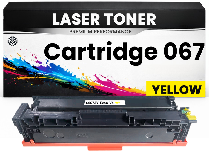 Toner kompatibel für Canon Cartridge 067 Yellow imageClass LBP633Cdw LBP632Cdw LBP631Cw MF651Cw MF653Cdw MF654Cdw MF655Cdw MF656Cdw in Gelb