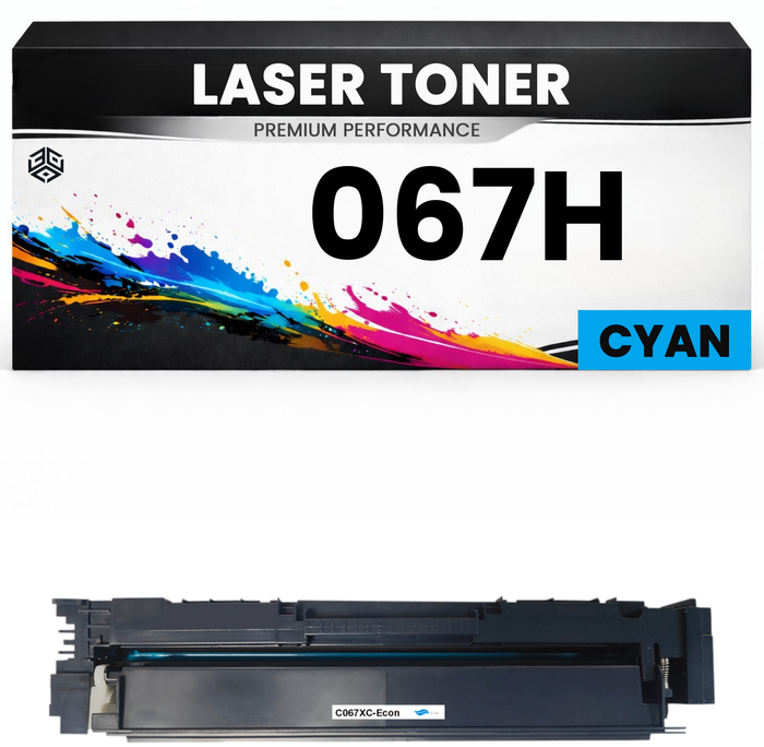 Toner kompatibel für Canon Cartridge 067H Cyan / 5105C002 imageClass LBP633Cdw LBP632Cdw LBP631Cw MF651Cw MF653Cdw MF654Cdw MF655Cdw MF656Cdw in Cyan