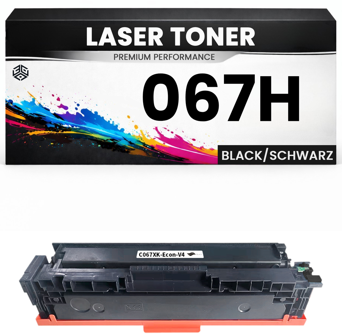 2 x Toner Cartridge 067H Black für Canon kompatibel Schwarz wie Original imageClass LBP633Cdw/632Cdw/631Cw MF651Cw/653Cdw/654Cdw LBP632Cdw