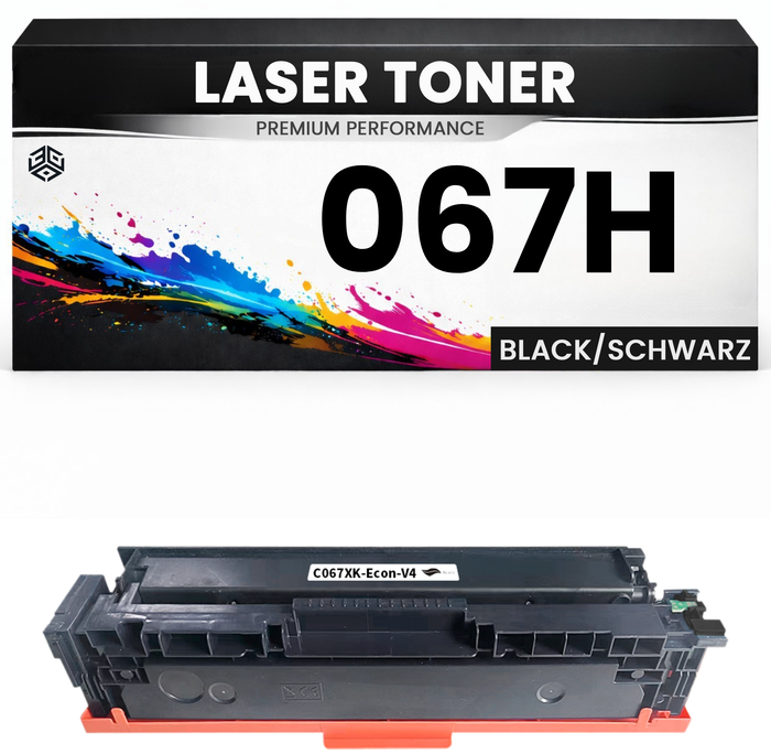 XL Toner kompatibel für Canon Cartridge 067H Black imageClass LBP633Cdw LBP632Cdw LBP631Cw MF651Cw MF653Cdw MF654Cdw MF655Cdw MF656Cdw in Schwarz