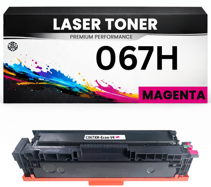 2 x Toner Cartridge 067H Magenta für Canon Premium Alternative Günstig imageClass LBP633Cdw/632Cdw/631Cw MF651Cw/653Cdw/654Cdw LBP632Cdw