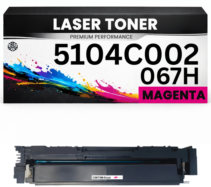 Toner kompatibel für Canon Cartridge 067H Magenta / 5104C002 imageClass LBP633Cdw LBP632Cdw LBP631Cw MF651Cw MF653Cdw MF654Cdw MF655Cdw MF656Cdw in Magenta
