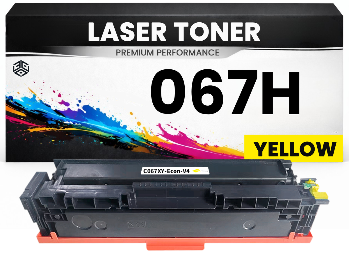 2 x Toner Cartridge 067H Yellow Gelb für Canon Premium Alternative Günstig imageClass LBP633Cdw/632Cdw/631Cw MF651Cw/653Cdw/654Cdw/655Cdw/656Cdw LBP632Cdw