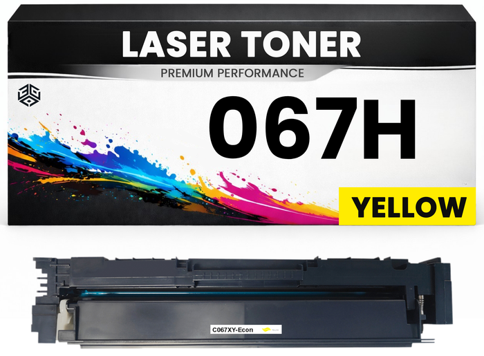 Toner kompatibel für Canon Cartridge 067H Yellow / 5103C002 imageClass LBP633Cdw LBP632Cdw LBP631Cw MF651Cw MF653Cdw MF654Cdw MF655Cdw MF656Cdw in Gelb