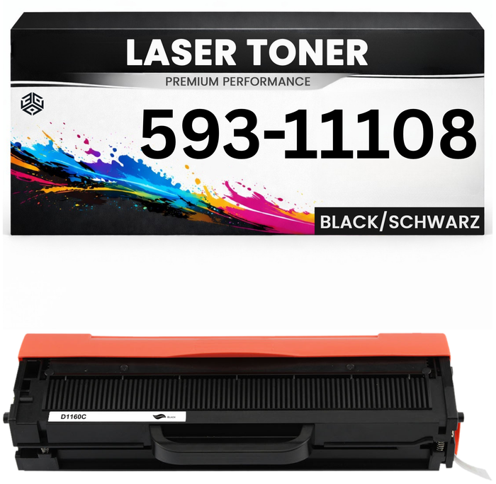 Toner kompatibel für Dell 593-11108 B1160/B1160W/B1163W/B1165NFW in Schwarz