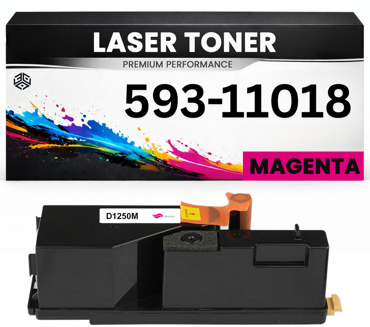 Toner 593-11018 Magenta für Dell  59311018 Premium Alternative Günstig für Dell 1250c, 1350cnw, 1355cn, 1355cnw, C1760nw, C1765nf, C1765nfw