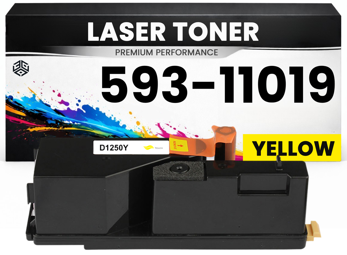 Toner 593-11019 Gelb für Dell  59311019 Premium Alternative Günstig für Dell 1250c, 1350cnw, 1355cn, 1355cnw, C1760nw, C1765nf, C1765nfw
