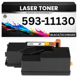 Toner 593-11130 für Dell kompatibel Schwarz 59311130 wie Original Tonerkartusche für Dell C1660W