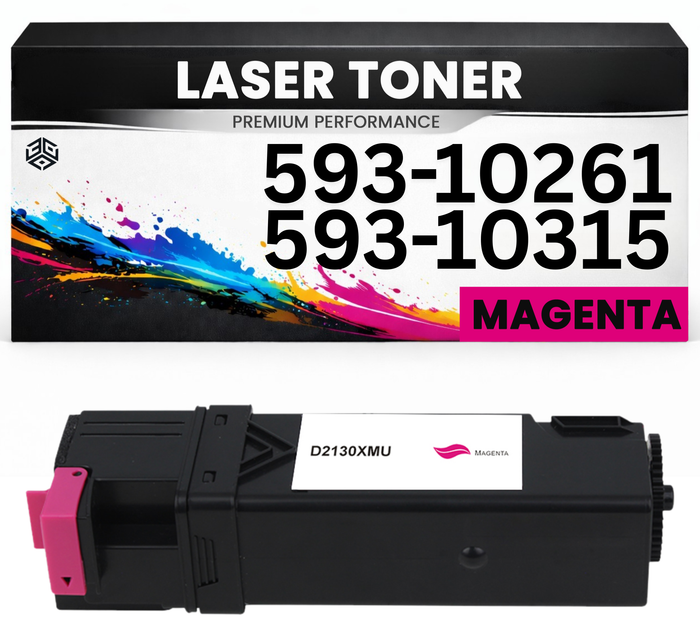 Toner Kits kompatibel für Dell 593-10261 / 593-10315 1320/1320C/1320CN/2130CN/2135CN in Magenta
