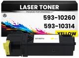 Toner 593-10260 / 593-10314 Gelb für Dell  Premium Premium Alternative Günstig für Dell 1320, 1320c, 1320cn, 2130cn, 2135cn
