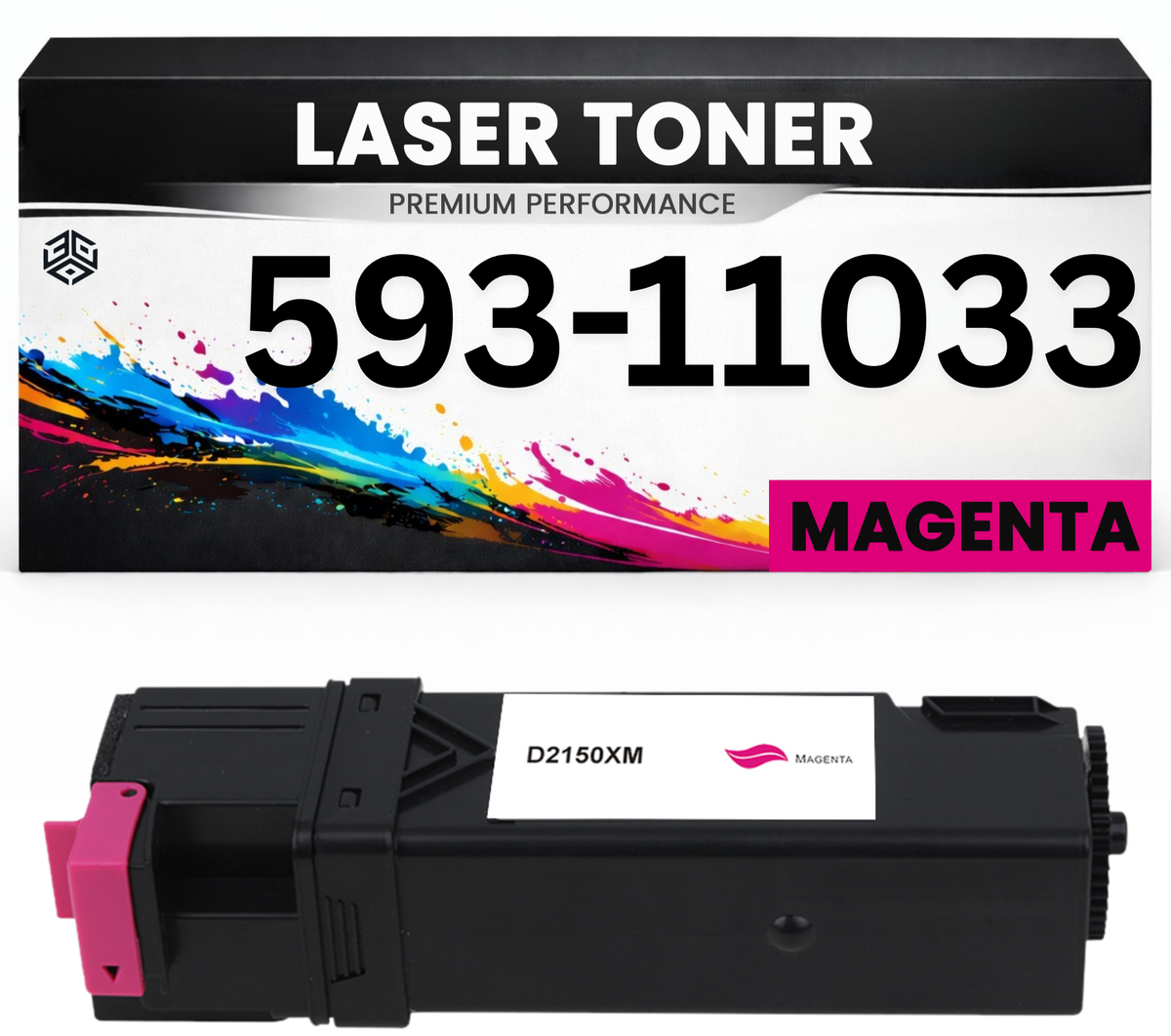 Toner 593-11033 Magenta für Dell  59311033 Premium Alternative Günstig für Dell 2150cdn, 2150cn, 2155cdn, 2150, 2155