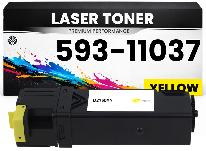 Toner kits kompatibel für Dell 593-11037 2150/2150CDN/2150CN/2155/2155CDN/2155CN in Gelb