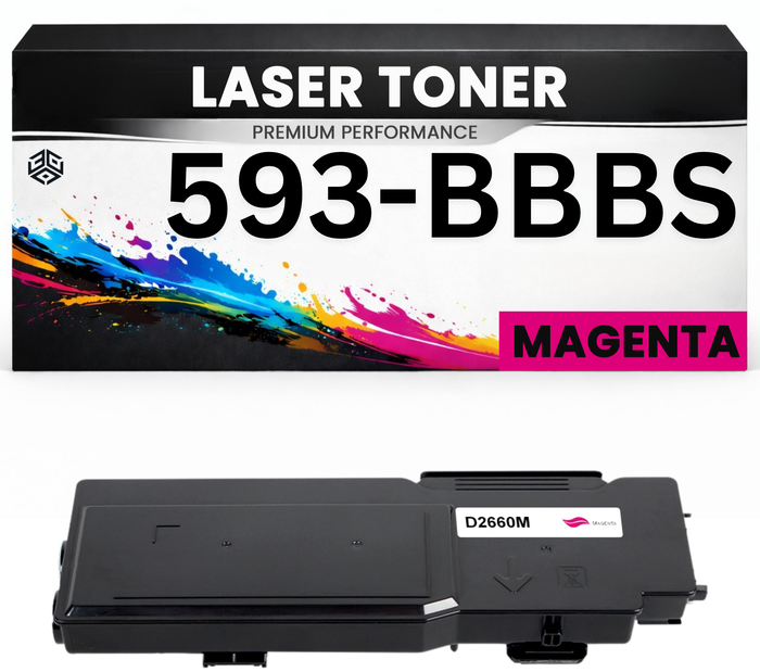 XL Toner kits kompatibel für Dell 593-BBBS Color Laser Printer C2660dn/C2665dnf in Magenta
