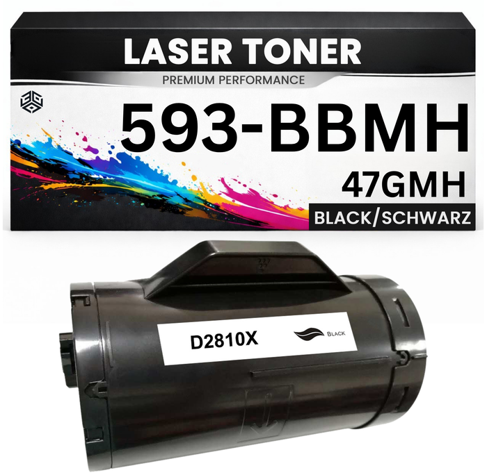 XXL Toner kits kompatibel für Dell 593-BBMH / 47GMH S2810dn/H815dw/S2815dn in Schwarz