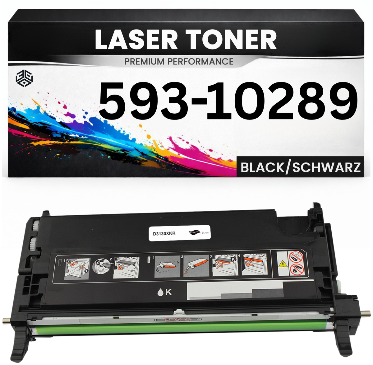 XXL Toner kompatibel für Dell 593-10289 3130/3130CN/3130CND in Schwarz