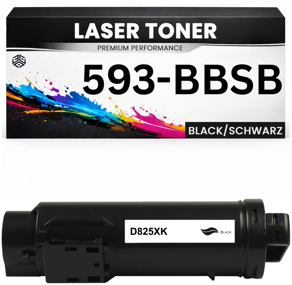 XL Toner kits kompatibel für Dell 593-BBSB H625cdw/H825cdw/S2825cdn in Schwarz
