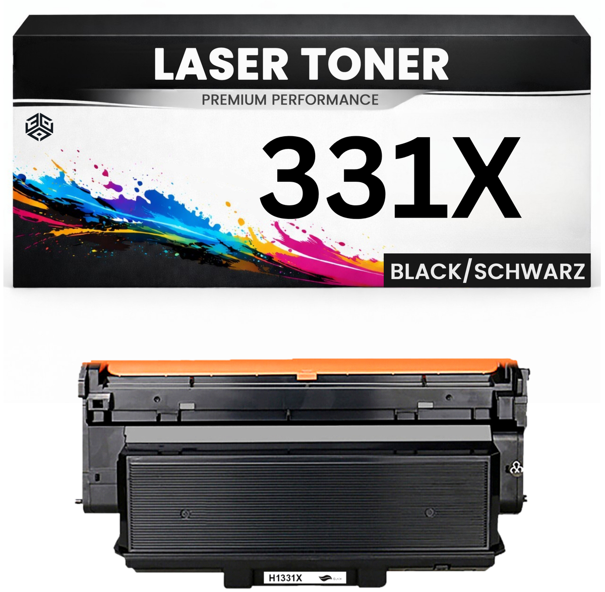 XXL Toner 331X für HP kompatibel Schwarz alternativ Tonerkartusche für HP Laser 408dn, HP Laser MFP 432fdn