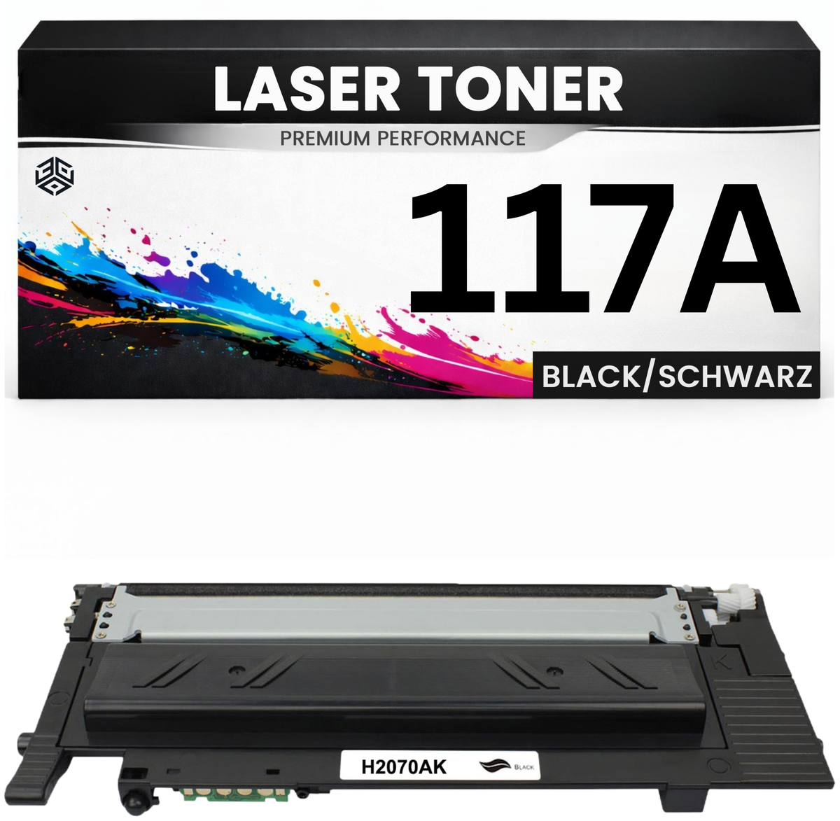 2 x Toner 117A für HP kompatibel Schwarz W2070A Premium Alternative hohe Reichweite für HP Color Laser 150A, 150nw, MFP178nw, MFP178nwg, MFP179fnw