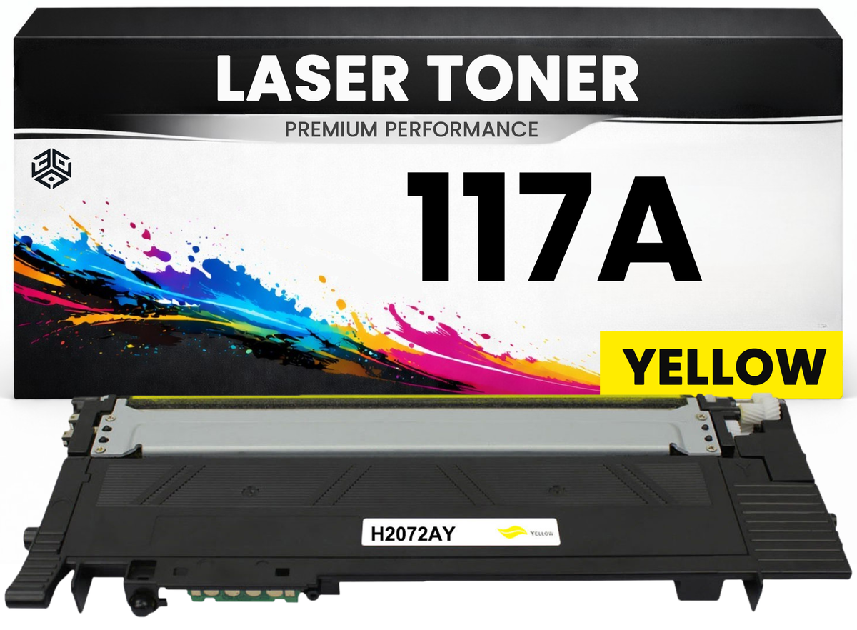 2 x Toner 117A Y Gelb für HP kompatibel  W2072A Premium Alternative Günstig für HP Color Laser 150A, 150nw, MFP178nw, MFP178nwg, MFP179fnw