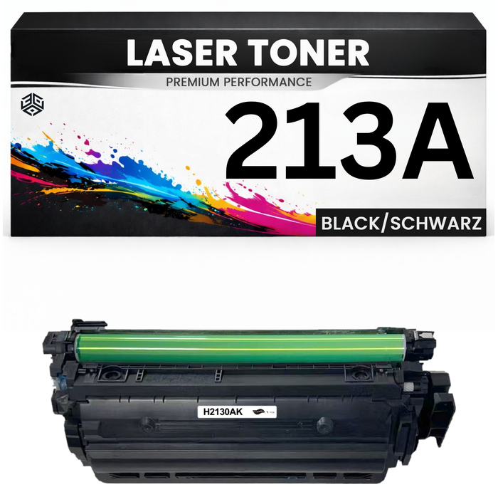 2 x Toner 213A für HP kompatibel Schwarz W2130A wie Original Tonerkartusche LaserJet Enterprise 5700dn 6700dn 6701dn MFP 5800f 5800dn 6800dn Color 5800zf