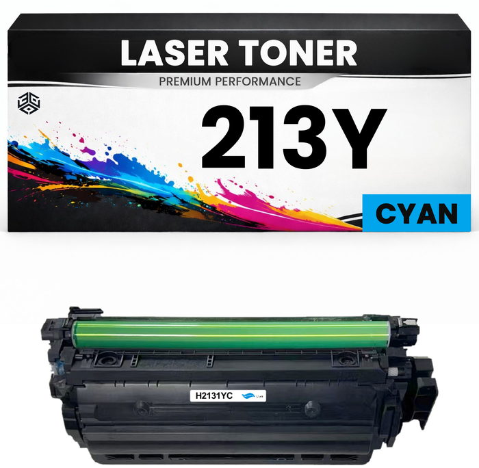 XXL Toner kompatibel für HP W2131Y(213Y) LaserJet Enterprise 5700dn/6700dn/6701dn Color LaserJet Enterprise MFP 5800f/5800dn/6800dn Color LaserJet Enterprise Flow MFP 5800zf/6800zf/6800zfsw/6800zfw