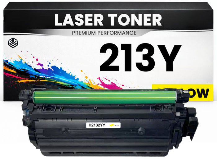 2 x Toner 213Y Gelb für HP kompatibel W2132Y Premium Alternative Günstig LaserJet Enterprise 5700dn 6700dn 6701dn MFP 5800f 5800dn 6800dn Color 5800zf