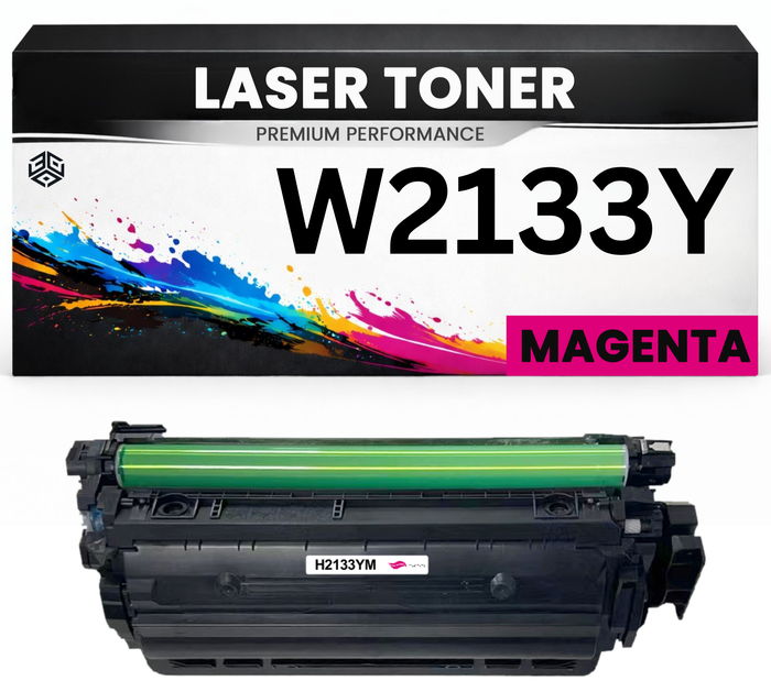 XXL Toner kompatibel für HP W2133Y(213Y) LaserJet Enterprise 5700dn/6700dn/6701dn Color LaserJet Enterprise MFP 5800f/5800dn/6800dn Color LaserJet Enterprise Flow MFP 5800zf/6800zf/6800zfsw/6800zfw