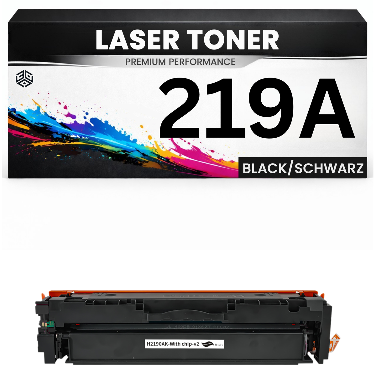 2 x Toner 219A für HP kompatibel Schwarz W2190A wie Original Tonerkartusche Color LaserJet Pro 3202dn 3202dw MFP 3302fdn 3302fdng 3302fdw 3302fdwg 3302sdw