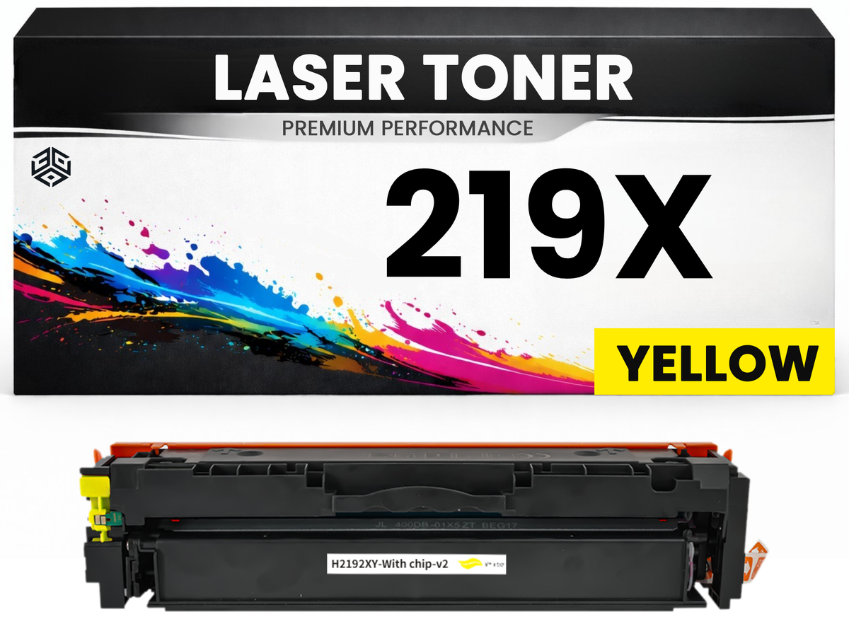 2 x XXL Toner 219X Gelb für HP kompatibel W2192X Premium Alternative Günstig Color LaserJet Pro 3202dn 3202dw MFP 3302fdn 3302fdng 3302fdw 3302fdwg