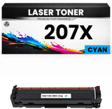 XXL Toner 207X Cyan für HP kompatibel  W2211X Premium Alternative Günstig für HP Color LaserJet Pro M255dw, M282, 283fdw