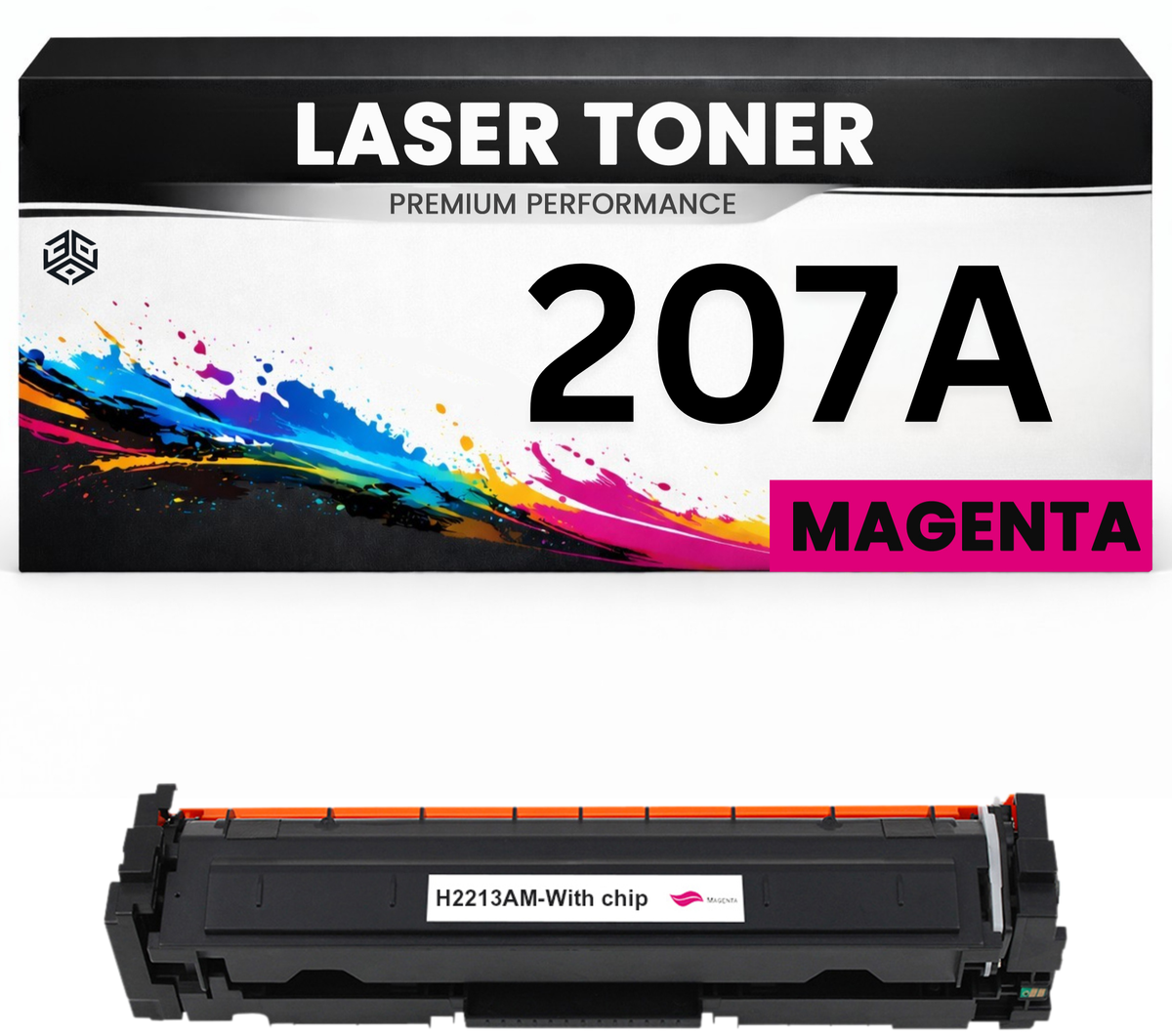 Toner 207A Magenta für HP kompatibel  W2213A Premium Alternative Günstig für HP LaserJet Pro M255dw, M282, M283fdw