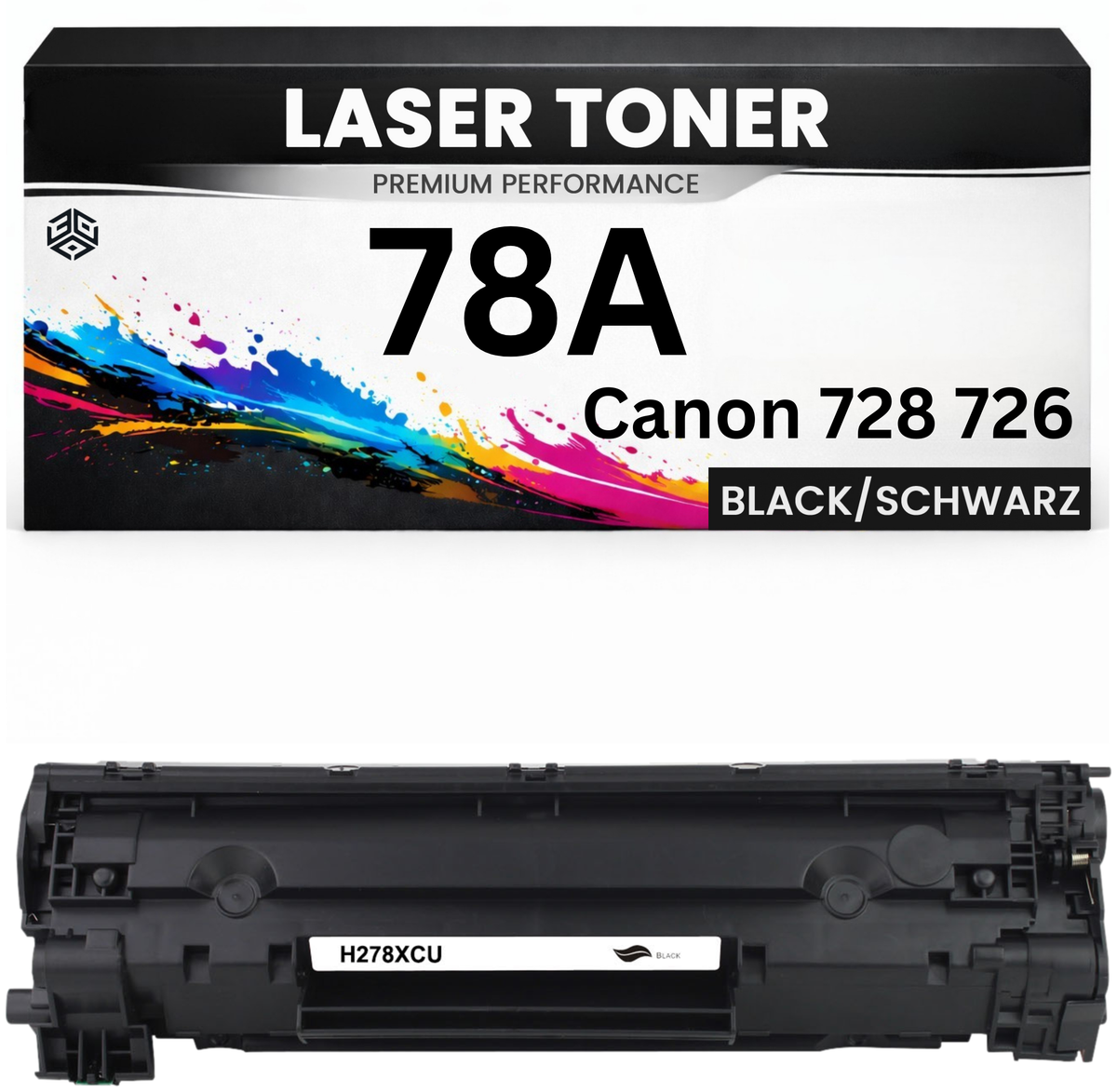 XL Toner kompatibel für HP CE278A / Canon 728 / Canon 726(78A) LaserJet M1536 MFP/M1536DNF/P1560/P1566/P1606/P1606DN;Canon LBP6200D/6200dw/6230d/6230dw FAXPHOHE L100/L190 imageClass