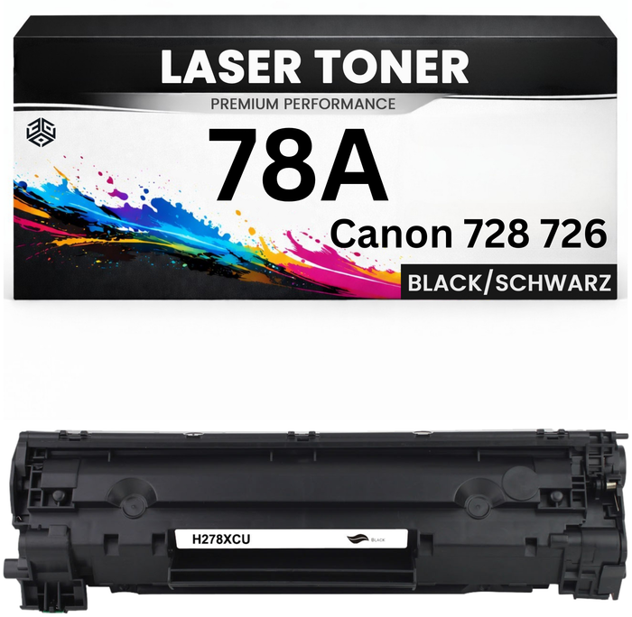XL Toner kompatibel für HP CE278A / Canon 728 / Canon 726(78A) LaserJet M1536 MFP/M1536DNF/P1560/P1566/P1606/P1606DN;Canon LBP6200D/6200dw/6230d/6230dw FAXPHOHE L100/L190 imageClass