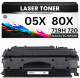 XL Toner 05X / 80X für HP Schwarz CE505X CF280X Cartridge 719H 720 Premium Laser Jet 2053 2054 2055 2056 2057 LaserJet P2055/2050/2055dn 400