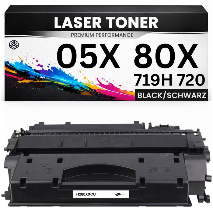 XXL Toner kompatibel für HP CE505X / CF280X / Cartridge 719H / Cartridge 720(05X / 80X) LaserJet Pro 400 M401a/M401d/M401n/M401dn/M401dne/M401dw LaserJet Pro 400 MFP M425dn/M425dw LaserJet