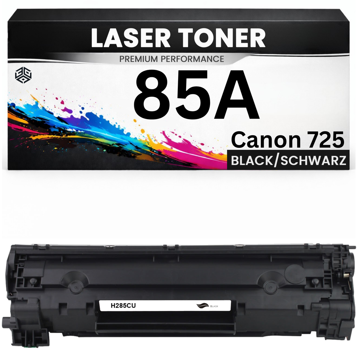Toner 85A für HP kompatibel Schwarz CE285A / Canon 725 Premium Tonerkartusche LBP6000 MF3010 LaserJet Pro M1130/1210/1212nf/1132/1217nfw M1210