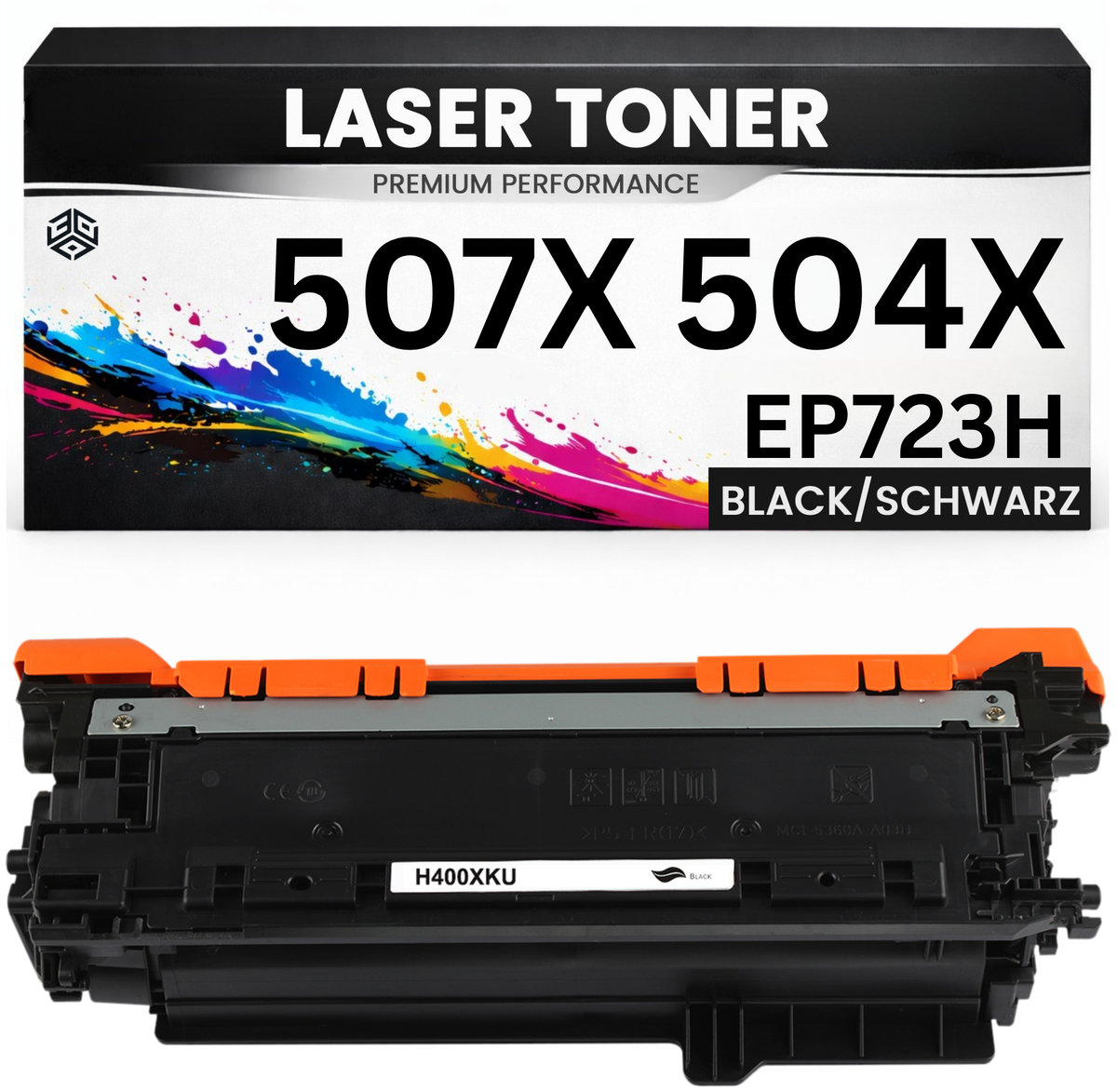 XXL Toner kompatibel für HP CE400X / CE250X / EP723H(507X / 504X) LaserJet Enterprise 500 color M551dn/M551n/M551xh/MFP M575dn/MFP M575F LaserJet Pro 500 color MFP M570dn/570dw LaserJet Enterprise