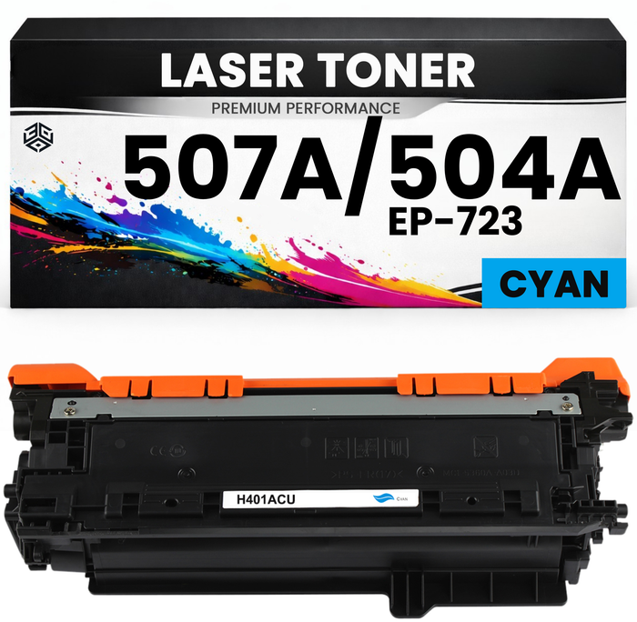 XXL Toner kompatibel für HP CE401A / CE251A / EP723(507A / 504A) LaserJet Enterprise 500 color M551dn/M551n/M551xh/MFP M575dn/MFP M575F LaserJet Pro 500 color MFP M570dn/570dw LaserJet Enterprise 500