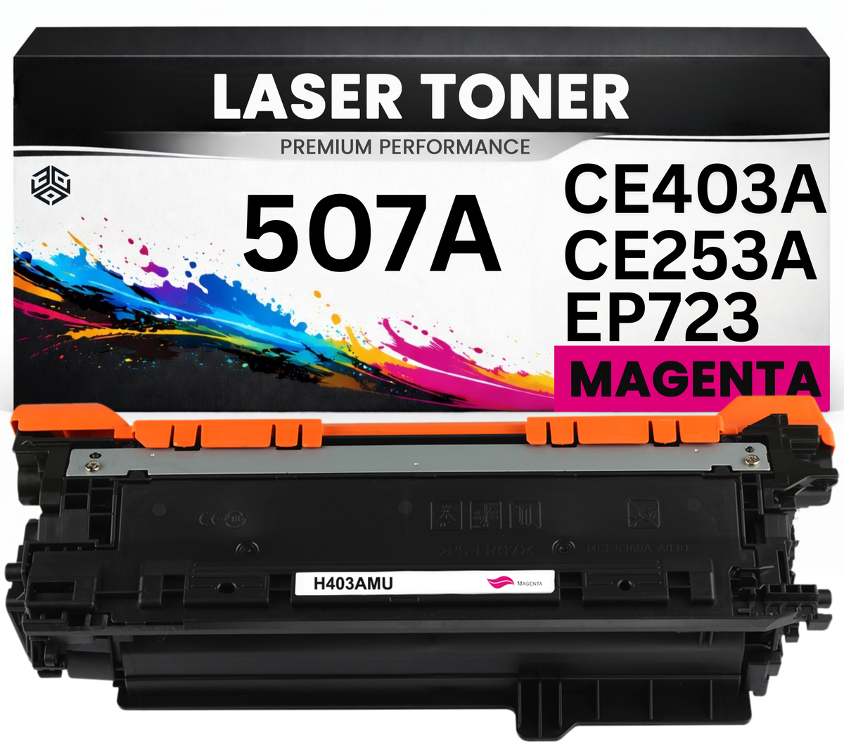 2 x Toner 507A / 504A für HP Magenta CE403A CE253A EP723 Premium Tonerkartusche Canon i sensys LBP7750cdn Color LaserJet CM3530FS/3530 CP3520 500